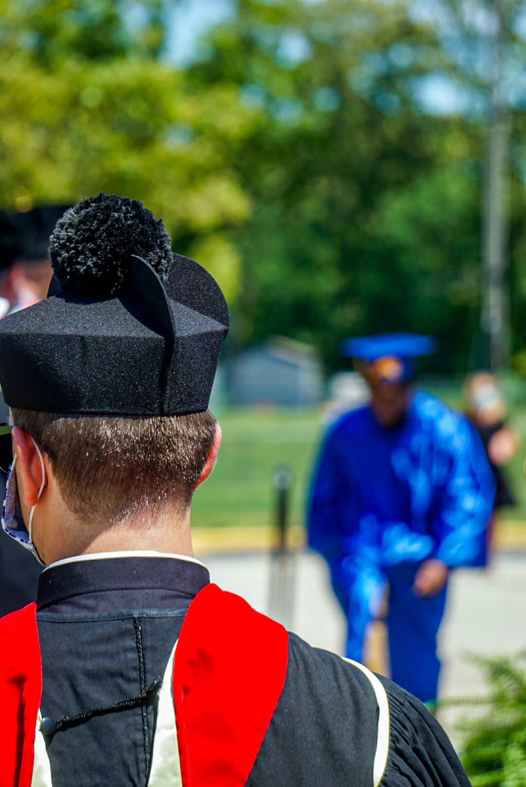 Holy Spirit drive-through diploma pickup